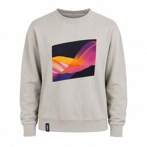 Stripe Tech Swag Mens Gray Abstract Graphic Crewneck Sweatshirt LS16004 Size M